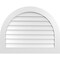 Ekena Millwork Round Top Surface Mount PVC Gable Vent: Non-Functional, w/ 3-1/2"W x 1"P Standard Frame, 38"W x 30"H GVPRT38X3001SN - alternate 1